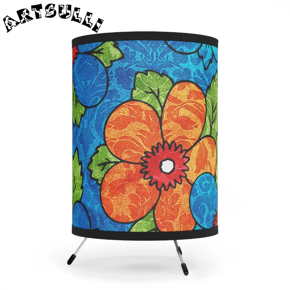 Aesthetic Floral Tripod Lamp, Artsulli - Art is Long, Life is Short, Home Decor, , , , , , , 