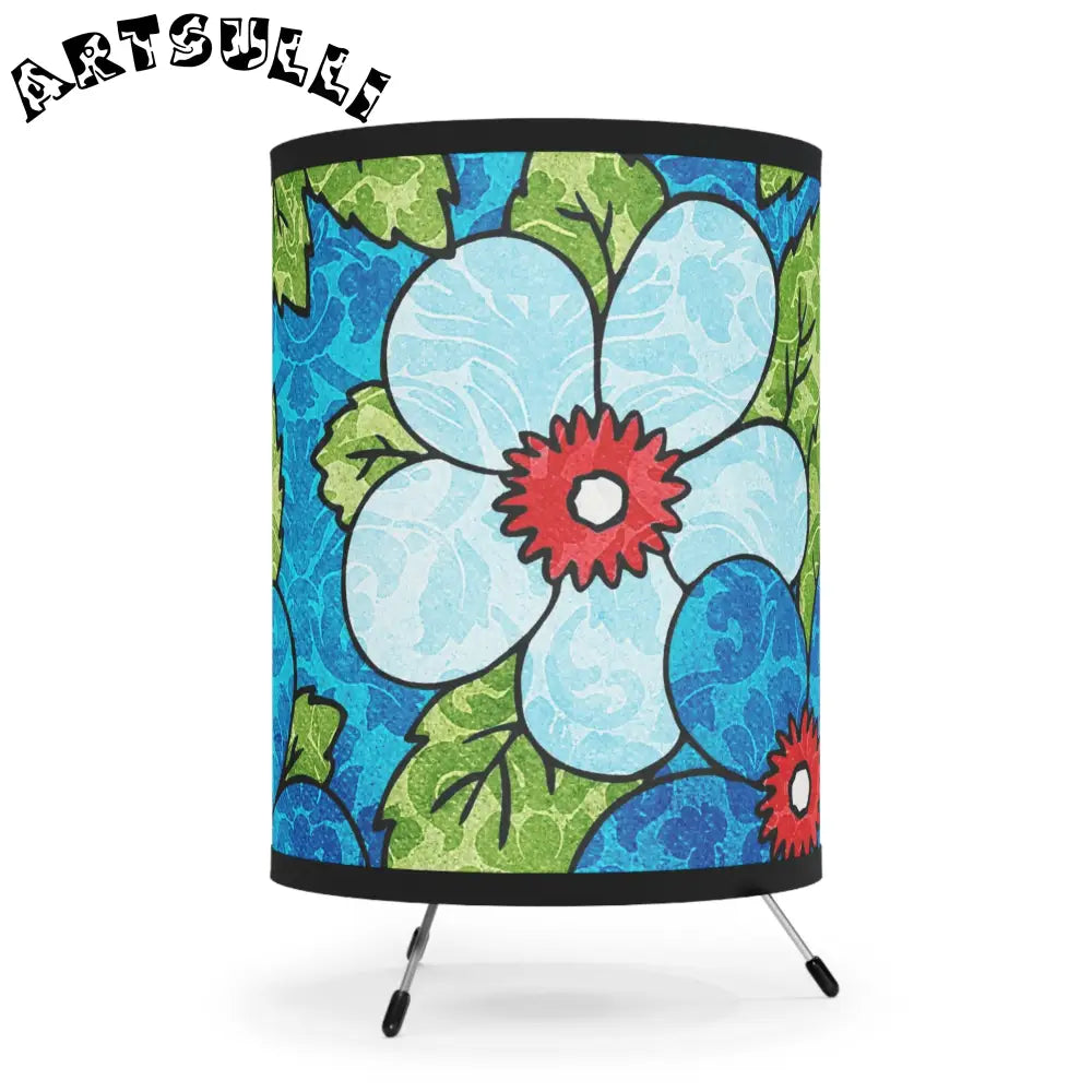 Aesthetic Floral Tripod Lamp, Artsulli - Art is Long, Life is Short, Home Decor, , , , , , , 