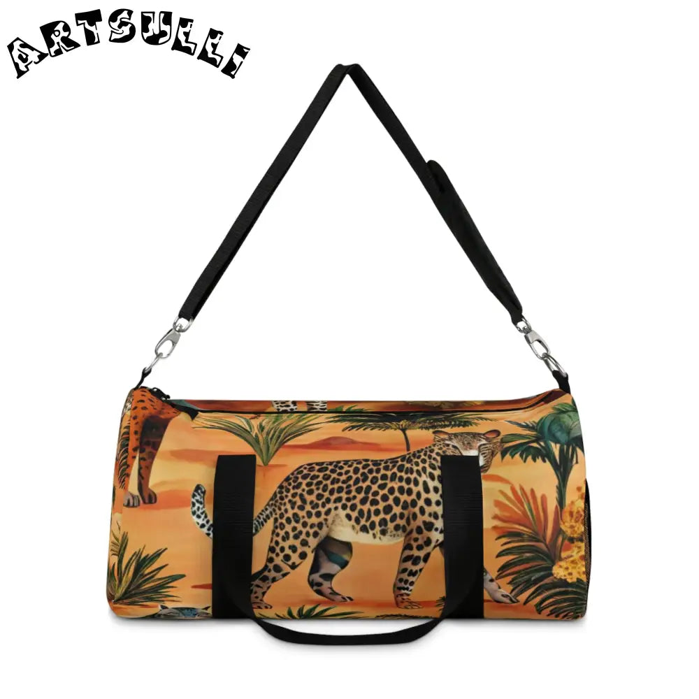 JAKKOUTTHEBXX African Savannah Leopard Duffel Bag 2025