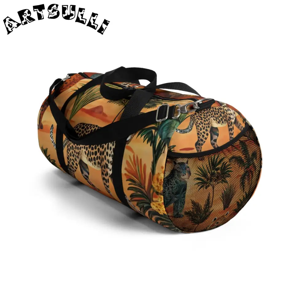 JAKKOUTTHEBXX African Savannah Leopard Duffel Bag 2025
