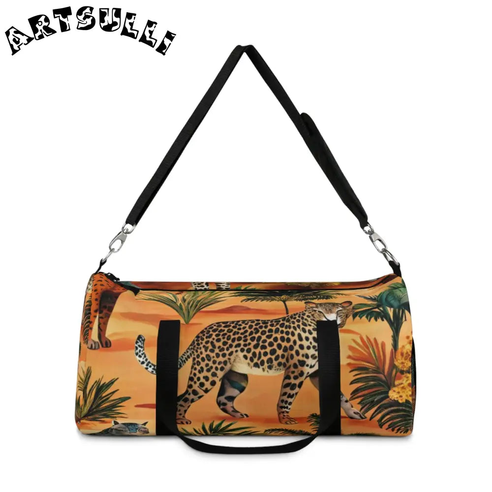 JAKKOUTTHEBXX African Savannah Leopard Duffel Bag 2025