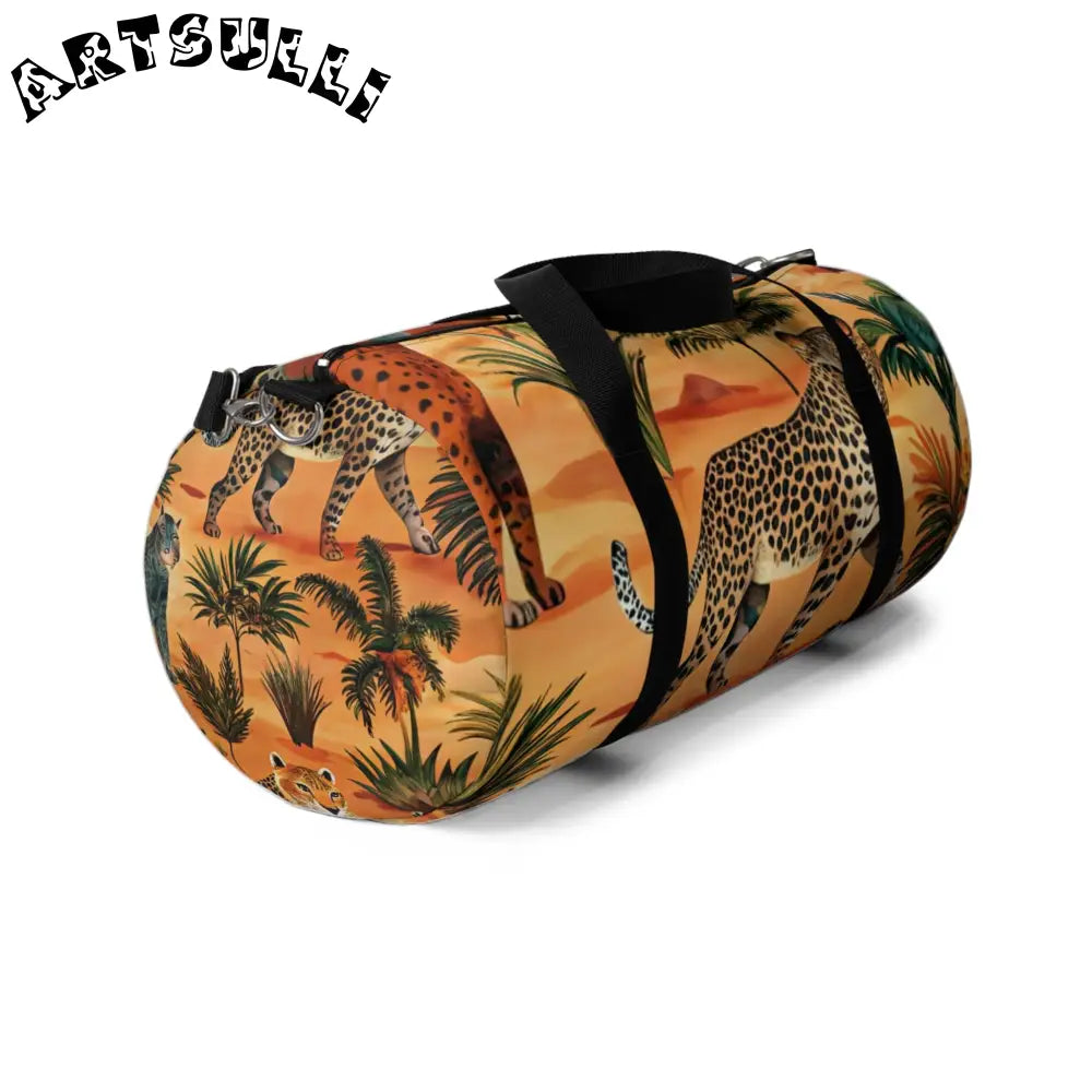 JAKKOUTTHEBXX African Savannah Leopard Duffel Bag 2025
