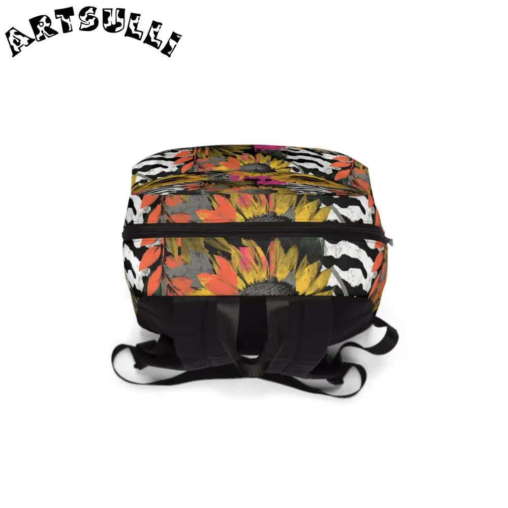 JAKKOUTTHEBXX All-Day Comfort Stripes x Sunflowers Backpack 2025