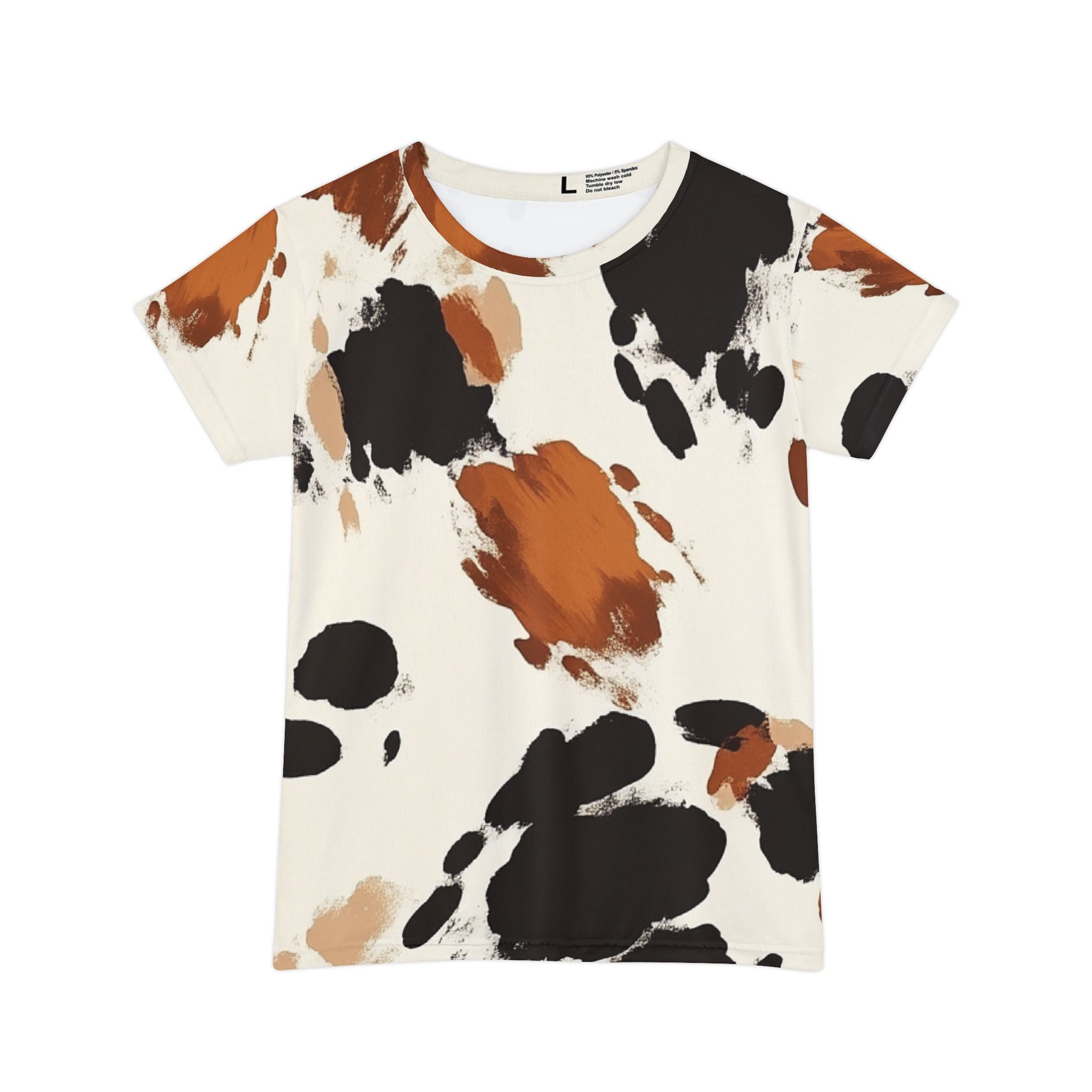 Printify All Over Cow Print T-Shirt 2025