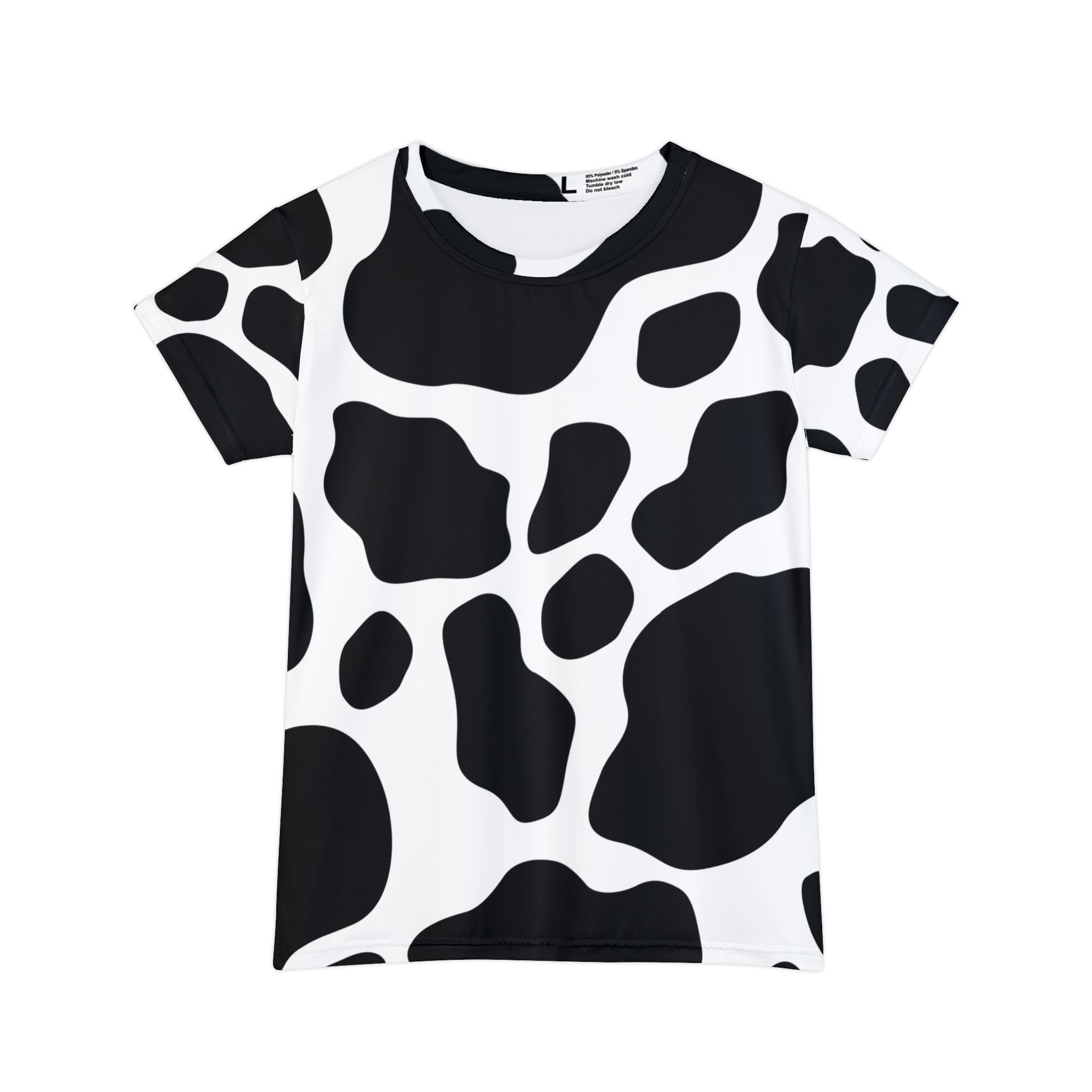 All Over Cow Print T-Shirt, Artsulli - Art is Long, Life is Short, All Over Prints, Size, XS, , , , , 10811534845099406535