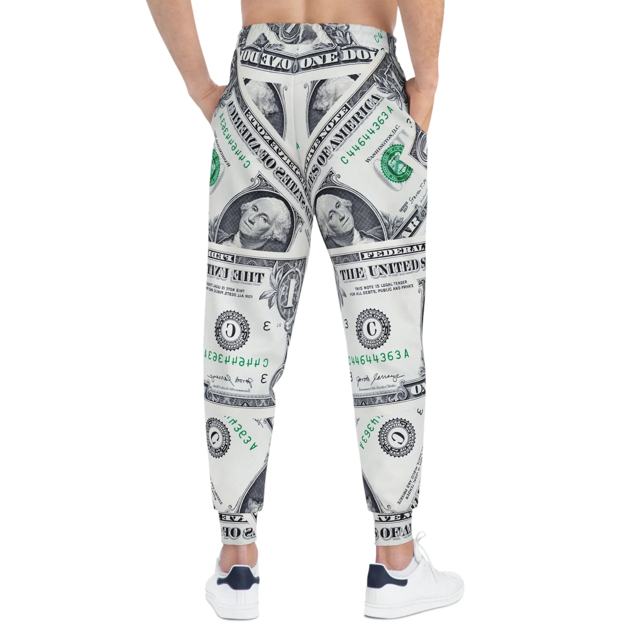 Printify All Over Dollar Bill Print Joggers 2025