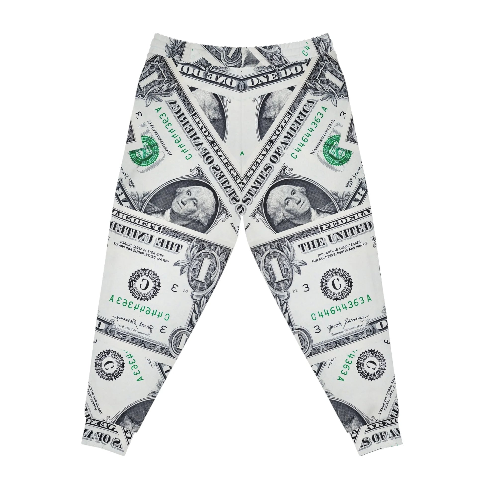 Printify All Over Dollar Bill Print Joggers 2025