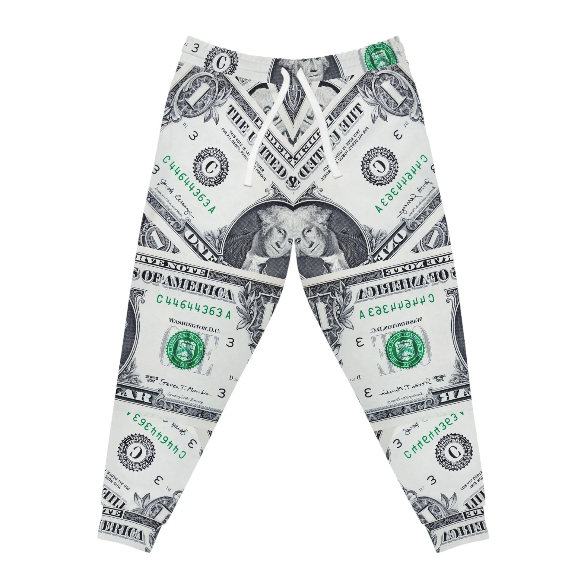 Printify All Over Dollar Bill Print Joggers 2025