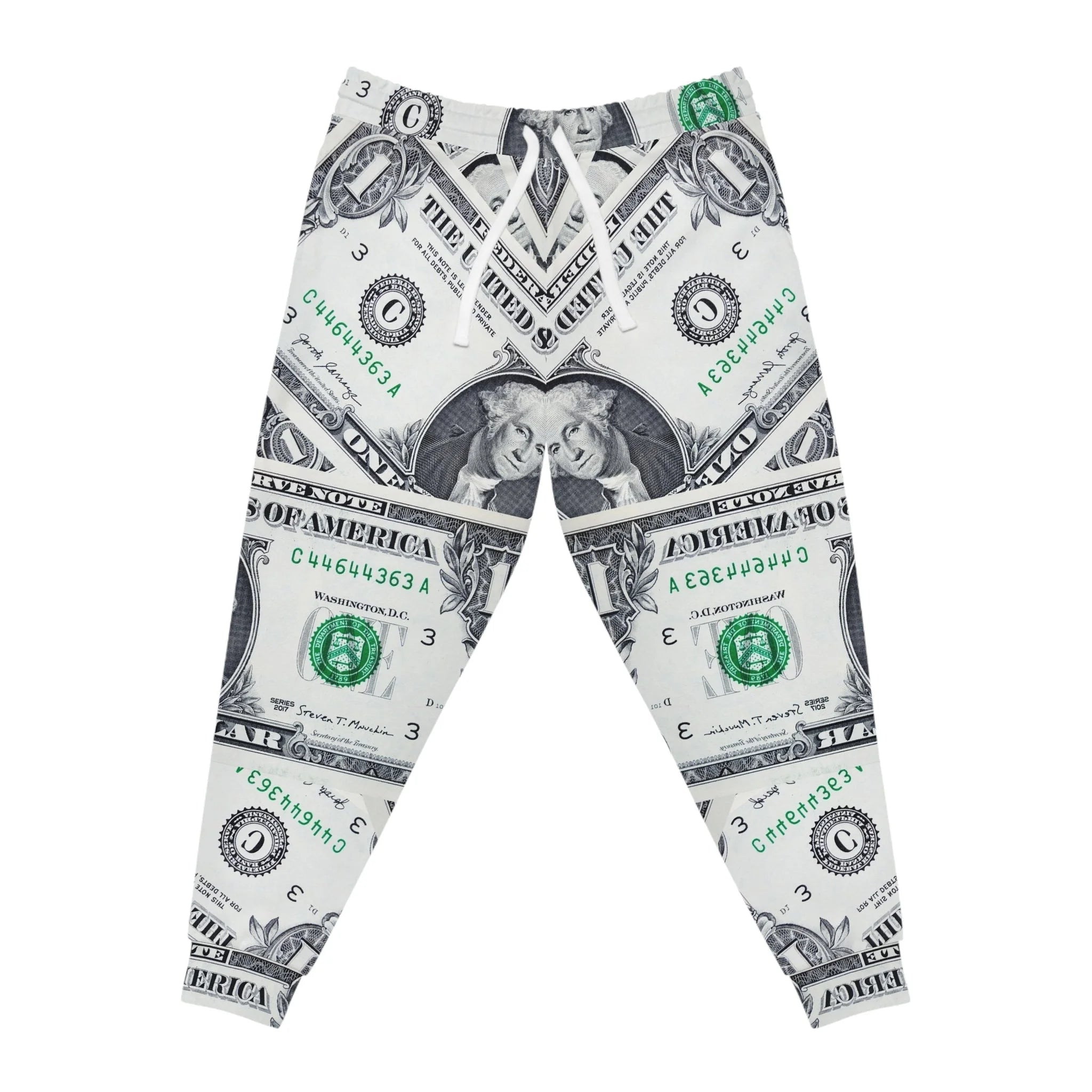 Printify All Over Dollar Bill Print Joggers 2025