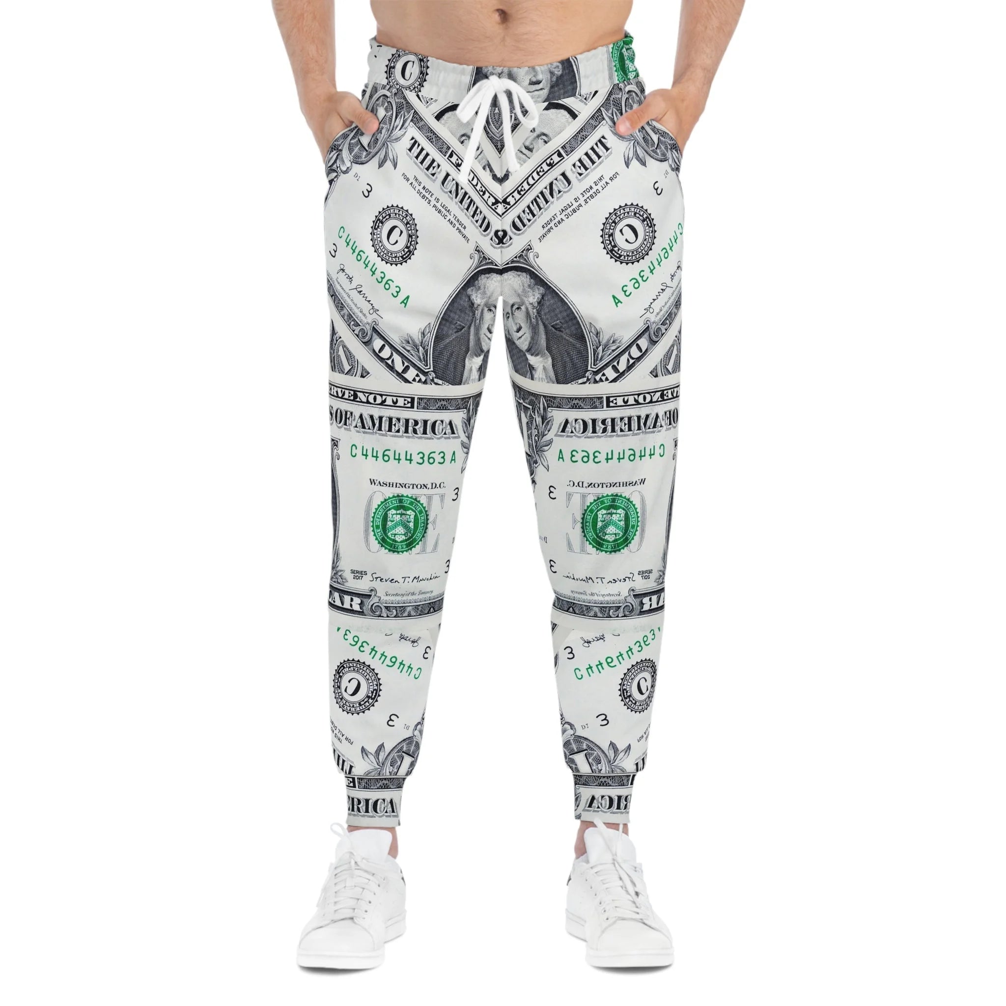 Printify All Over Dollar Bill Print Joggers 2025