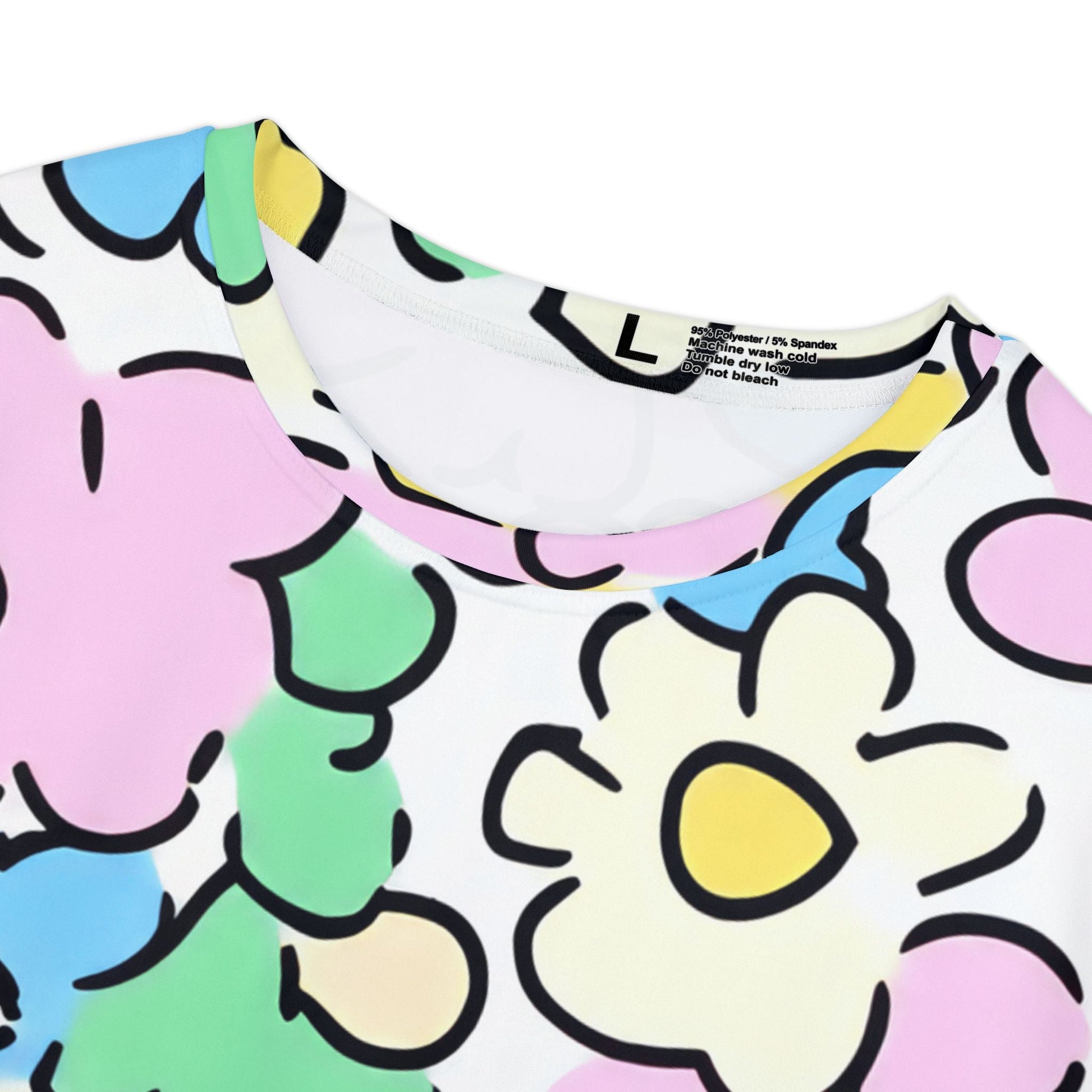 All Over Floral Print T-Shirt, Artsulli - Art is Long, Life is Short, All Over Prints, , , , , , , 