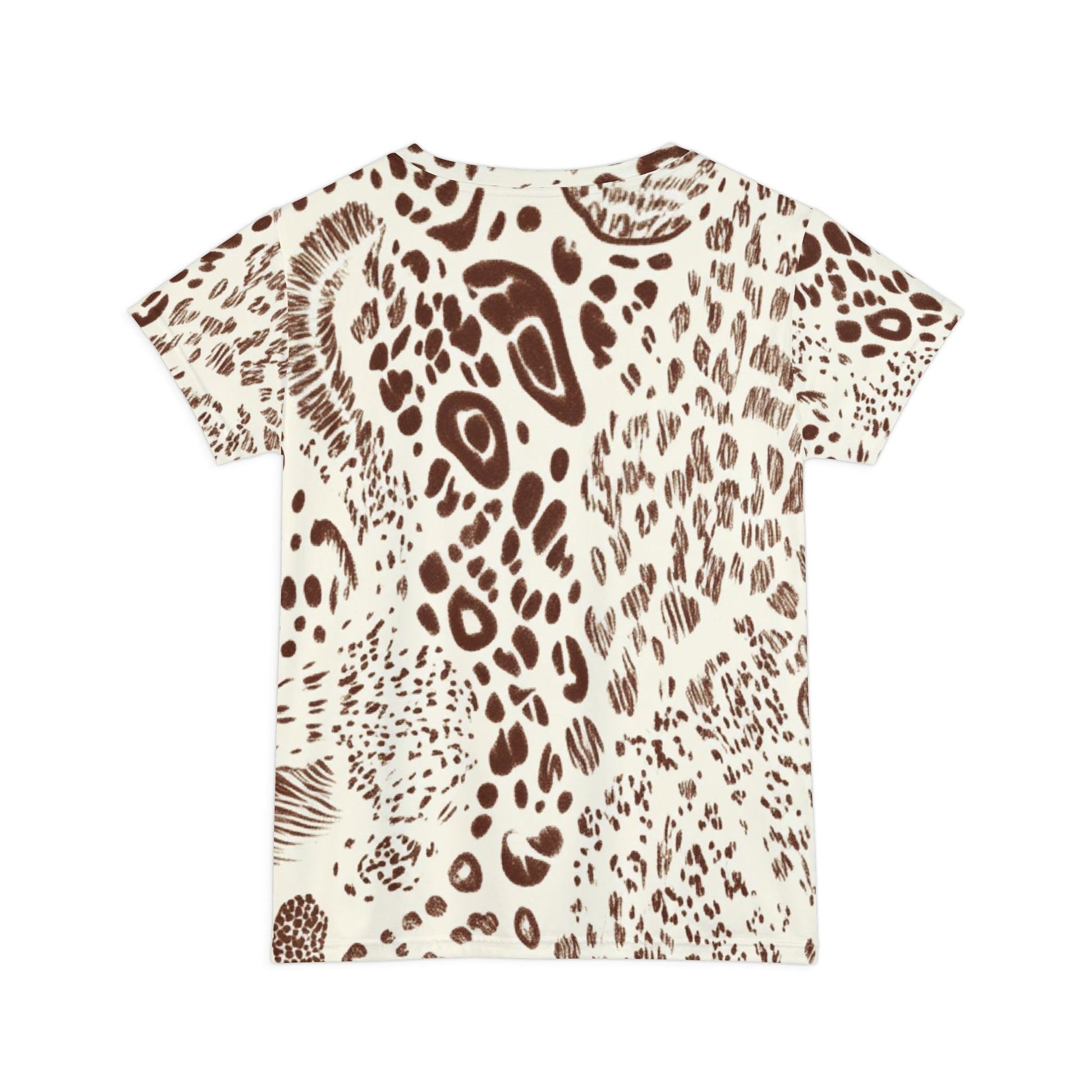 All Over Leopard Print T-Shirt, Artsulli - Art is Long, Life is Short, All Over Prints, , , , , , , 
