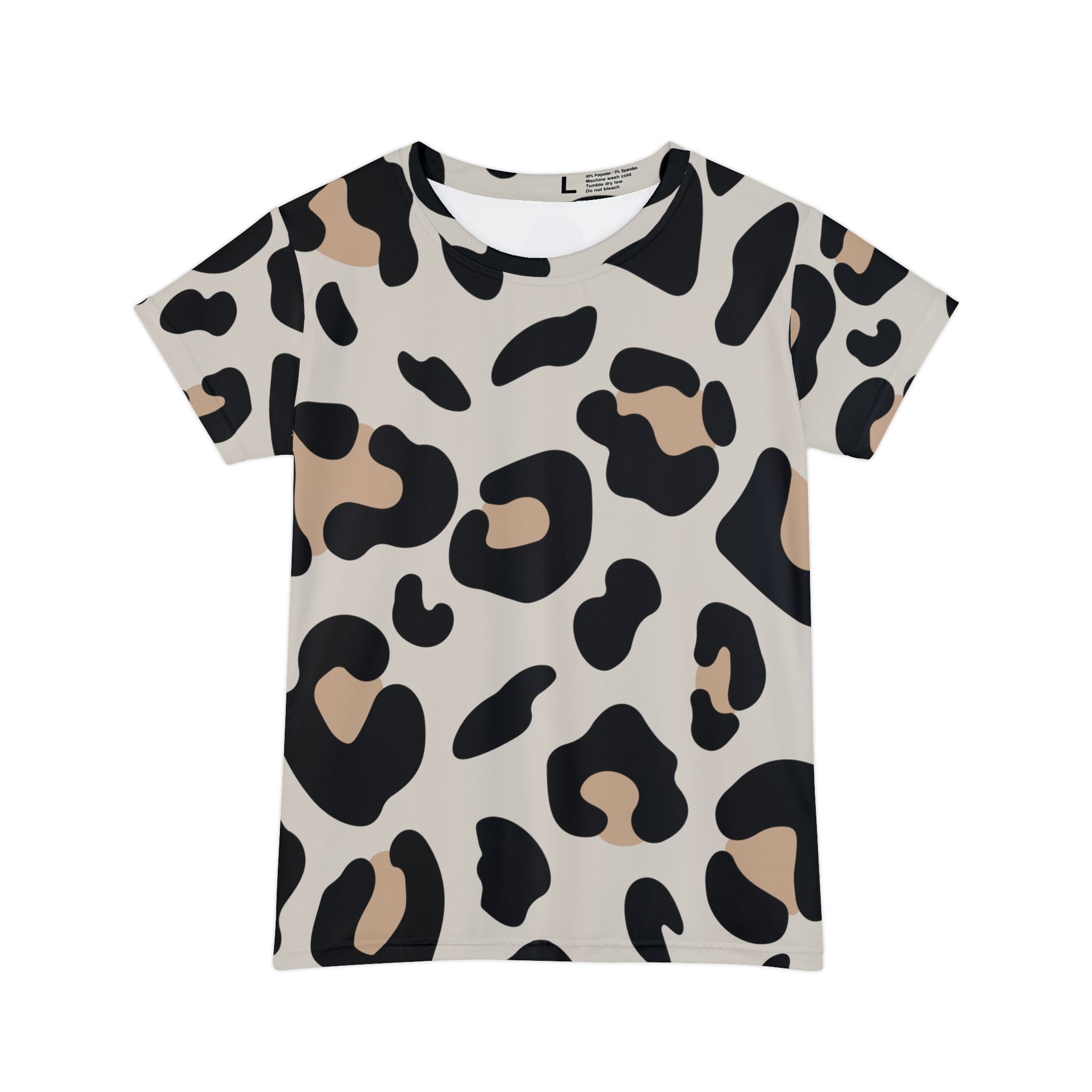 All Over Leopard Print T-Shirt, Artsulli - Art is Long, Life is Short, All Over Prints, Size, XS, , , , , 86344564192405591698