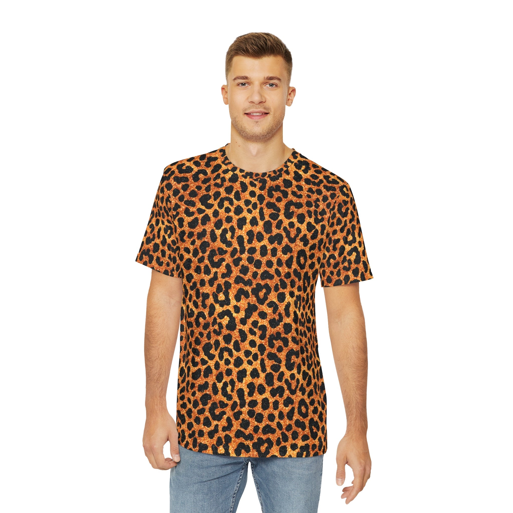 All Over Leopard Print T-Shirt, Artsulli - Art is Long, Life is Short, All Over Prints, , , , , , , 