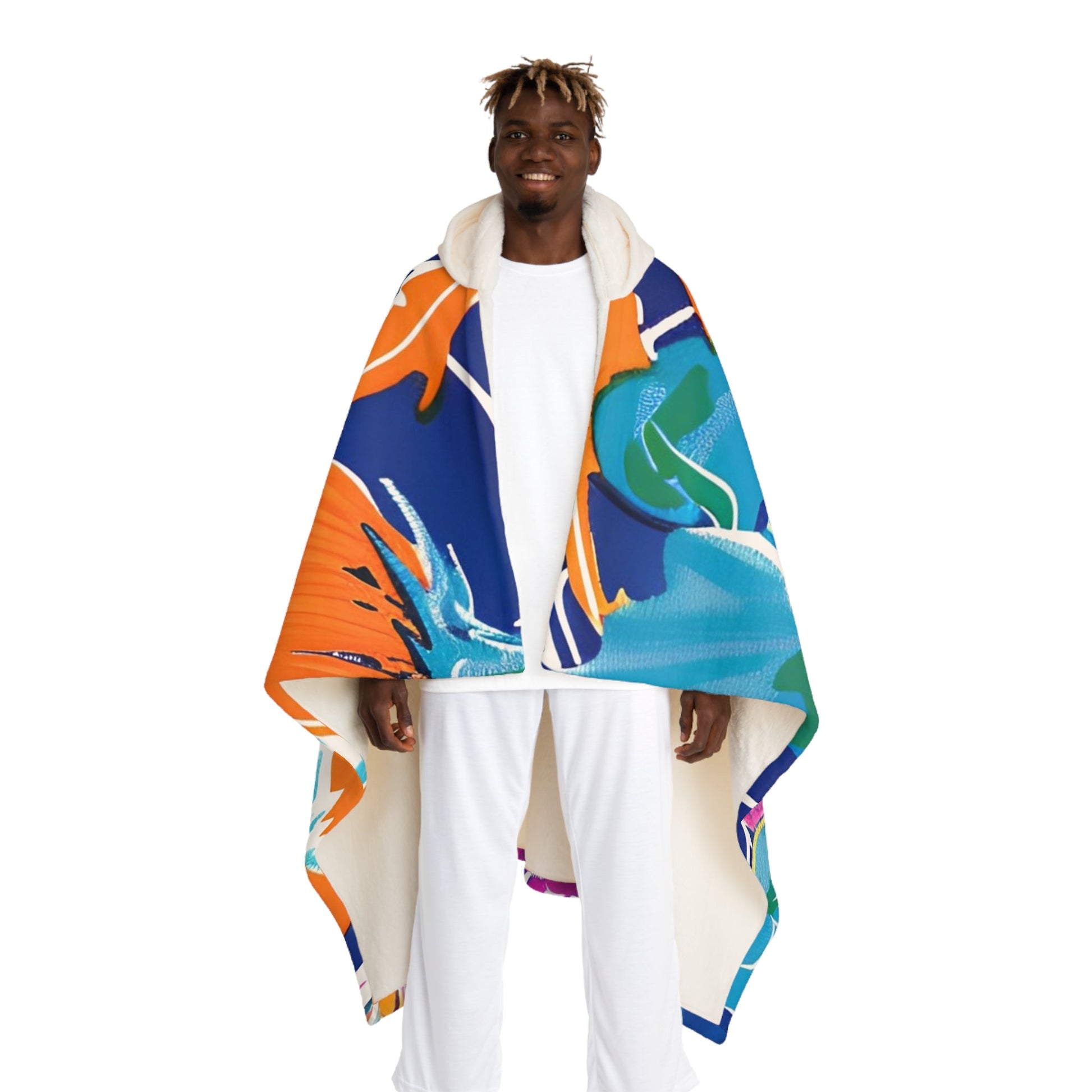 All Over Print Hooded Fleece Blanket, Artsulli - Art is Long, Life is Short, All Over Prints, Size, One size, Color, Cream, , , 48923394984823793546