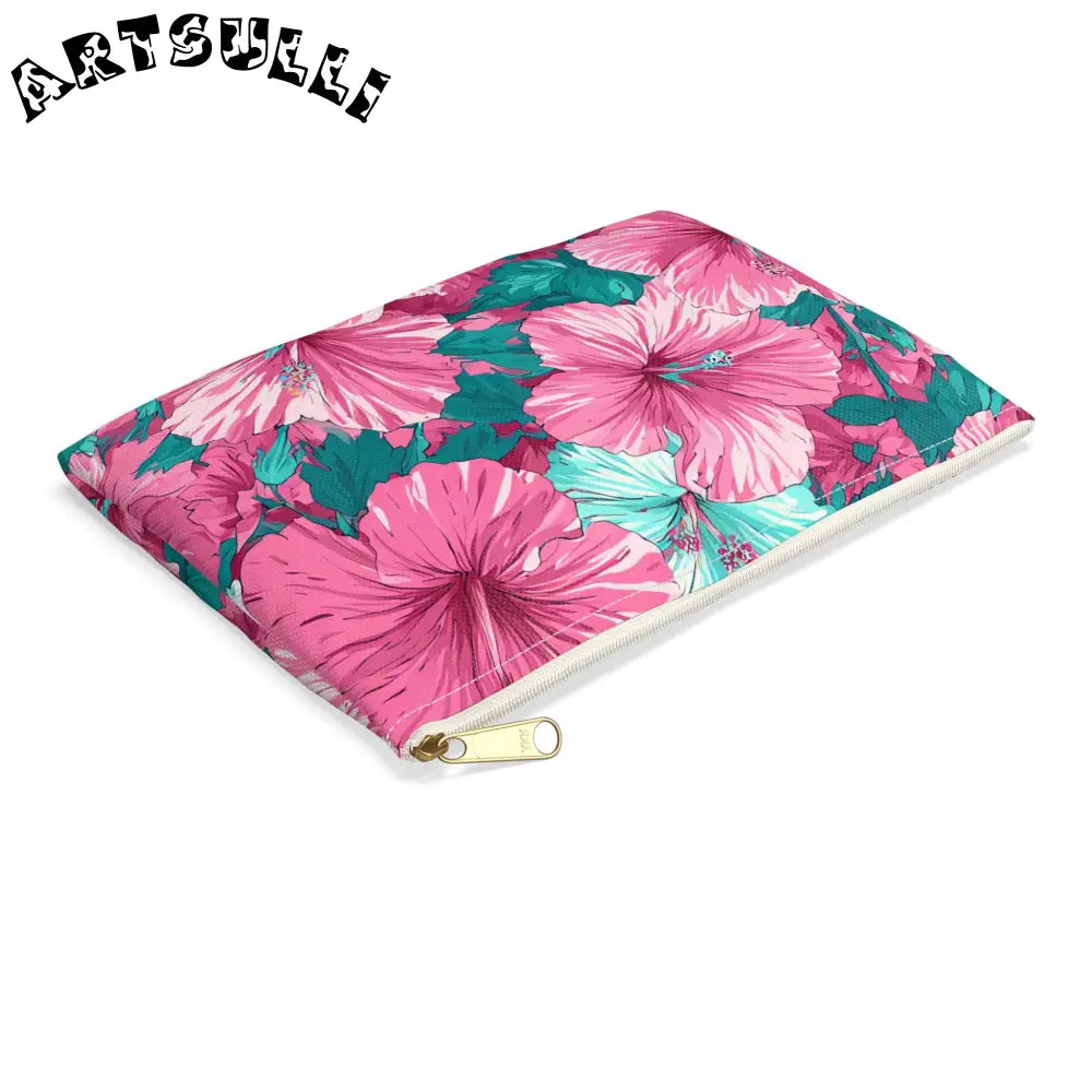 JAKKOUTTHEBXX Aloha II Hibiscus Accessory Flat Pouch 2025