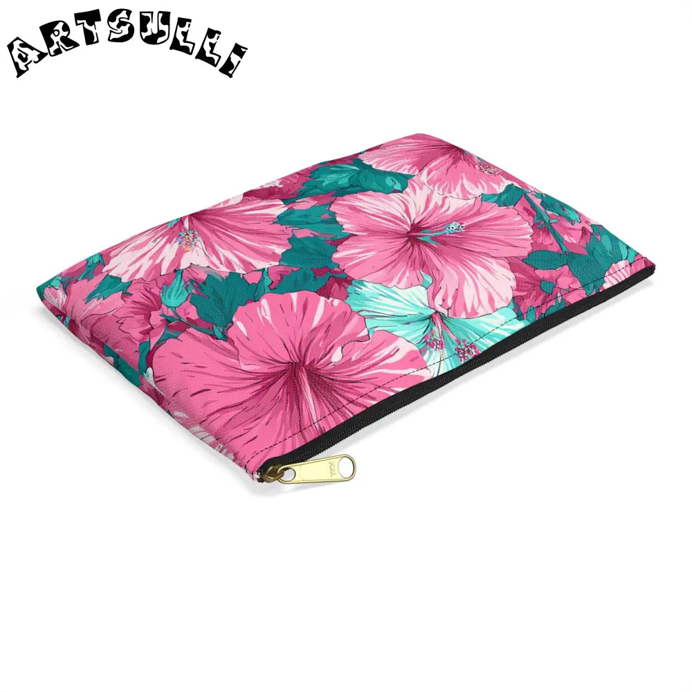 JAKKOUTTHEBXX Aloha II Hibiscus Accessory Flat Pouch 2025