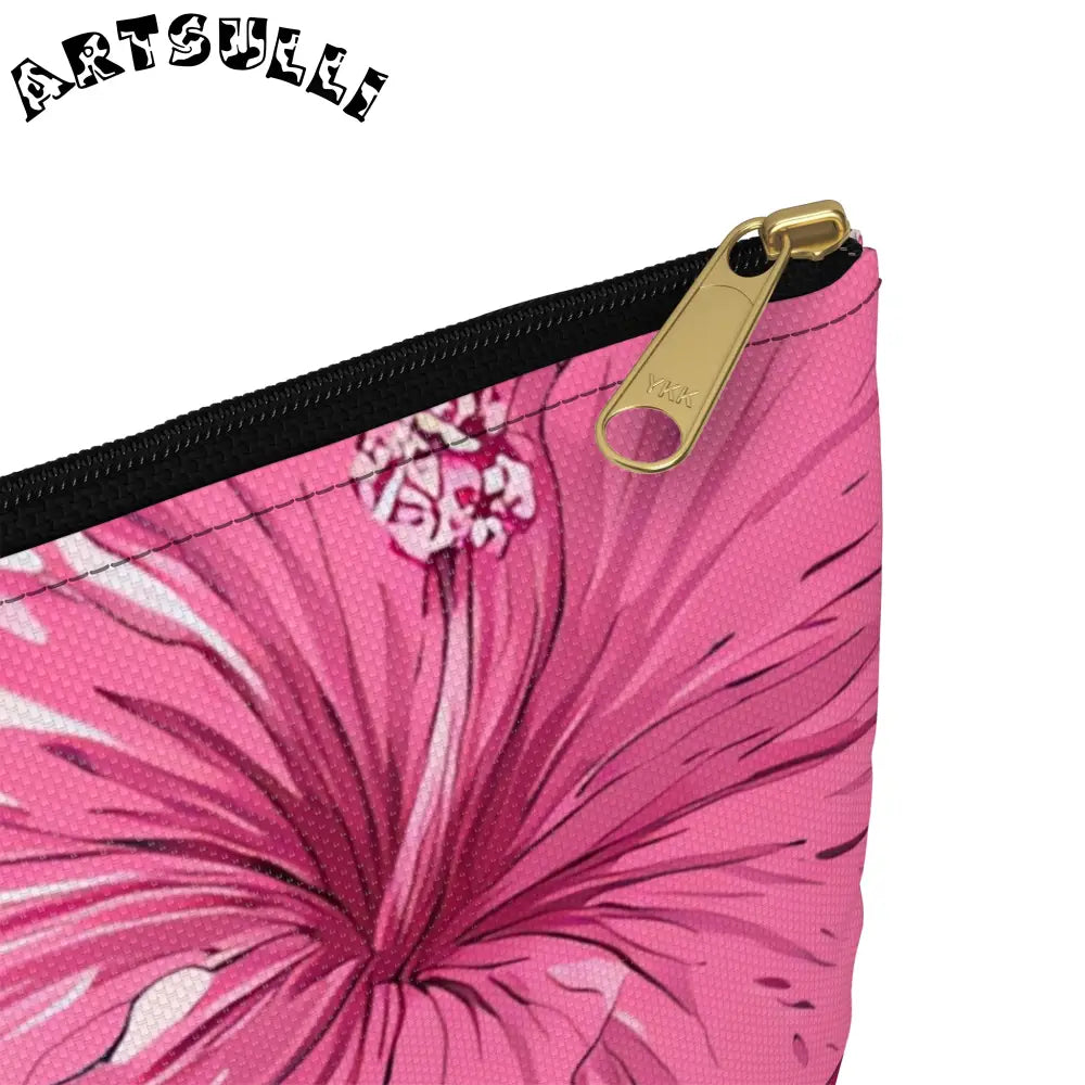 JAKKOUTTHEBXX Aloha II Hibiscus Accessory Flat Pouch 2025