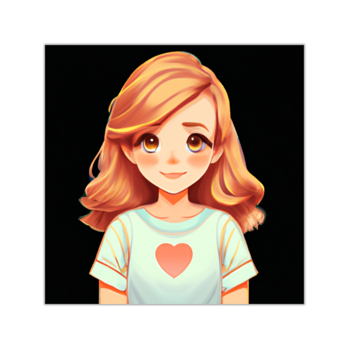 Altruistic Android: Game AssetsSquare Vinyl StickersWheat