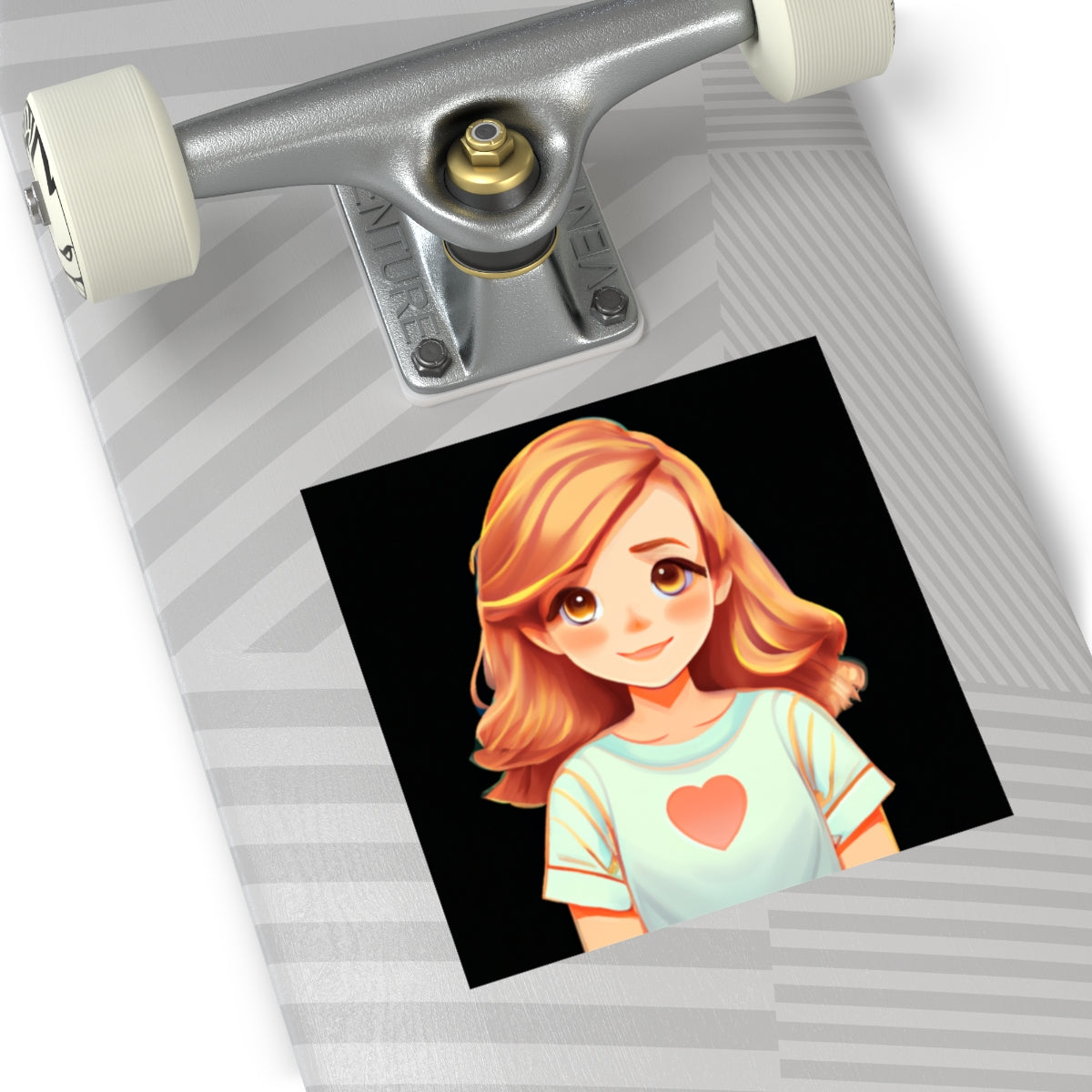 Altruistic Android: Game AssetsSquare Vinyl StickersWheat