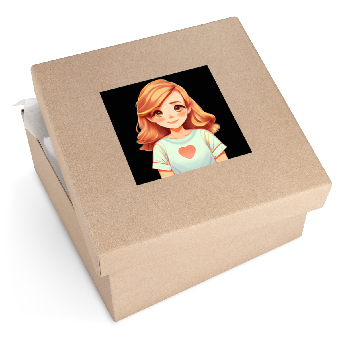 Altruistic Android: Game AssetsSquare Vinyl StickersWheat