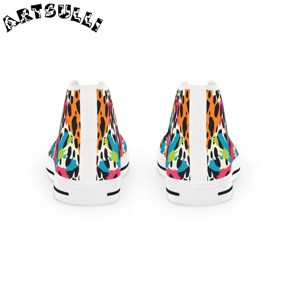 JAKKOUTTHEBXX Animal Print Breathable Polyester Canvas High Tops 2025