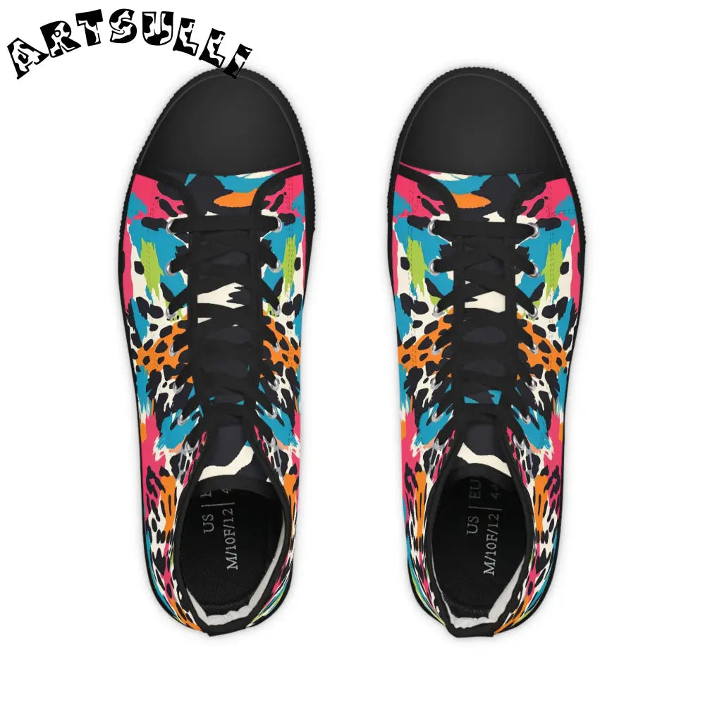 JAKKOUTTHEBXX Animal Print Breathable Polyester Canvas High Tops 2025