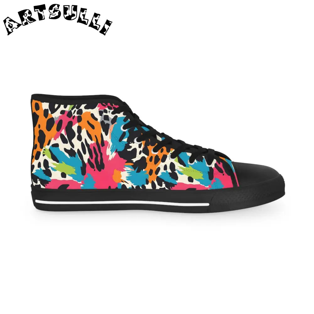 JAKKOUTTHEBXX Animal Print Breathable Polyester Canvas High Tops 2025