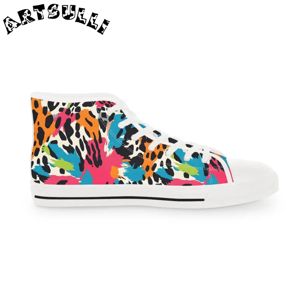 JAKKOUTTHEBXX Animal Print Breathable Polyester Canvas High Tops 2025