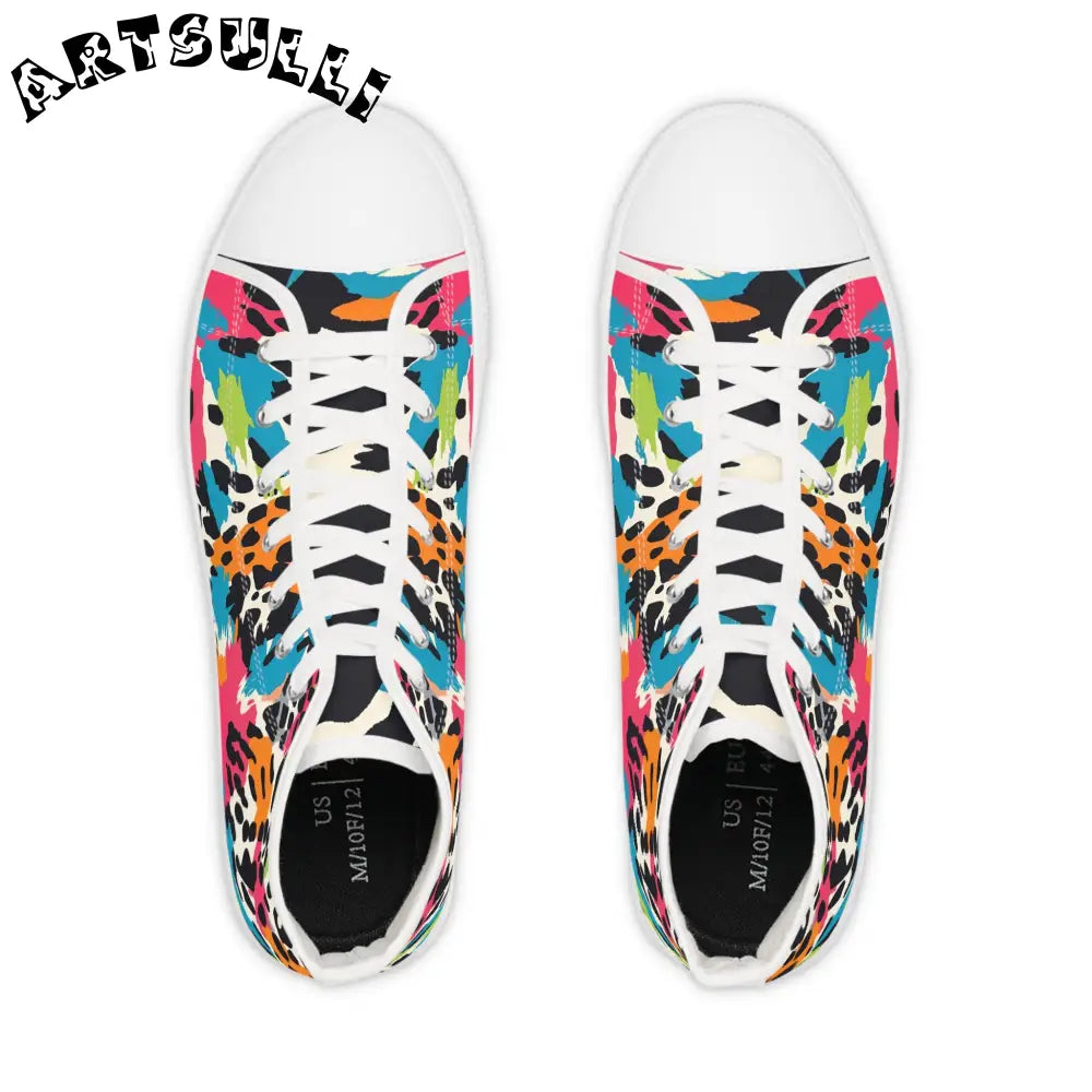 JAKKOUTTHEBXX Animal Print Breathable Polyester Canvas High Tops 2025