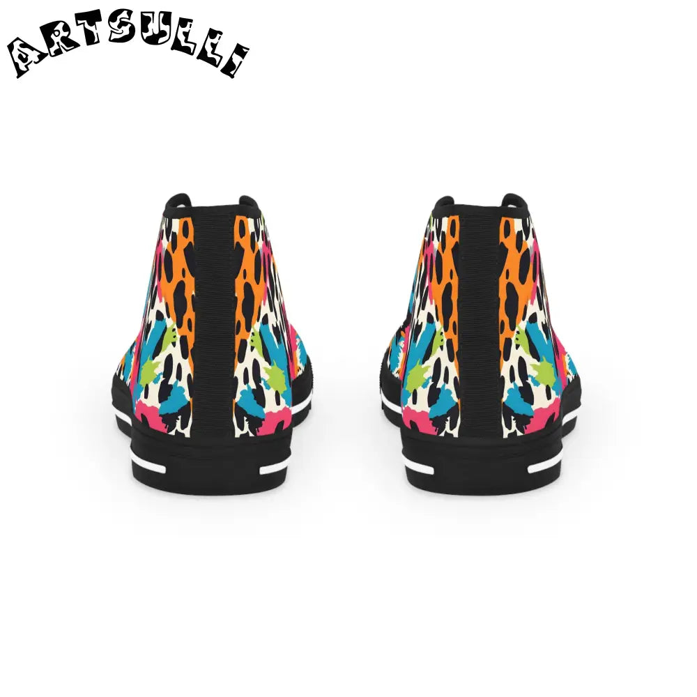 JAKKOUTTHEBXX Animal Print Breathable Polyester Canvas High Tops 2025