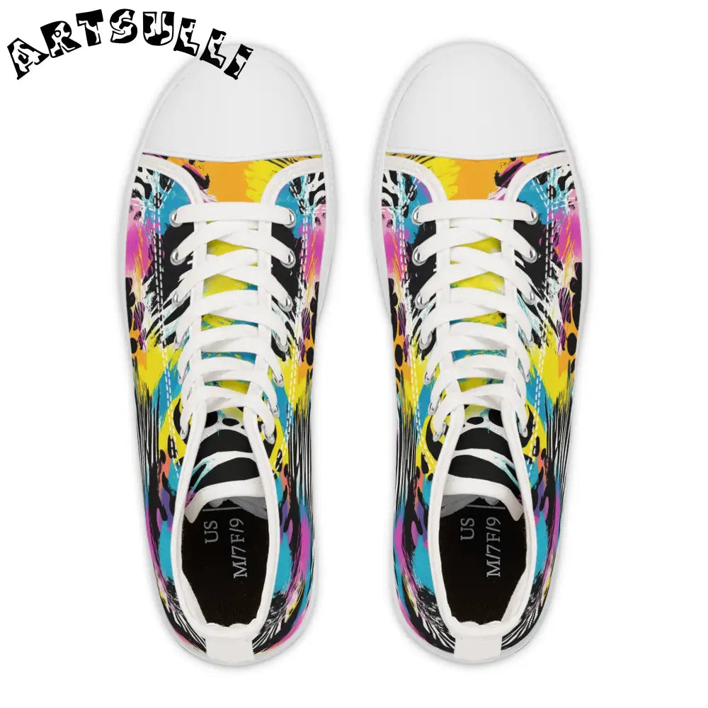 JAKKOUTTHEBXX Animal Print High Tops with Deodorant Memory Foam 2025