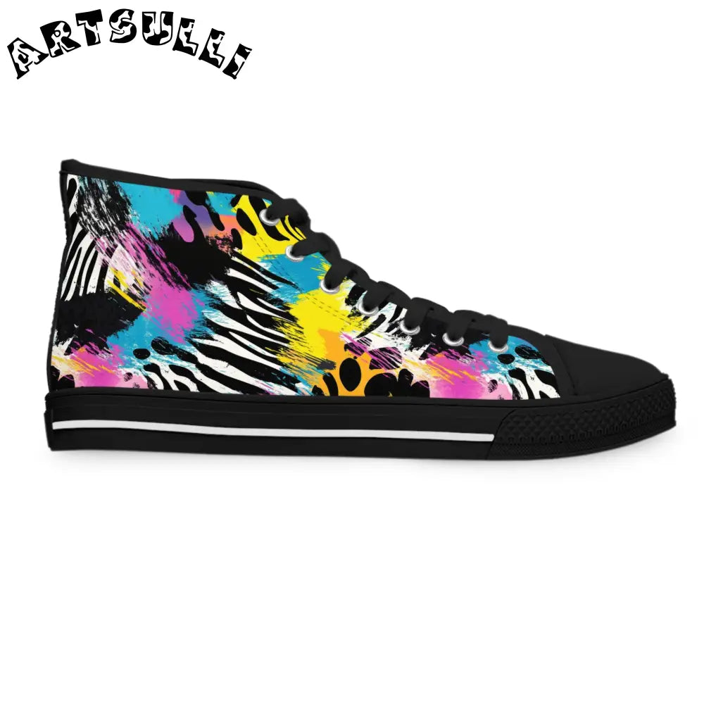 JAKKOUTTHEBXX Animal Print High Tops with Deodorant Memory Foam 2025