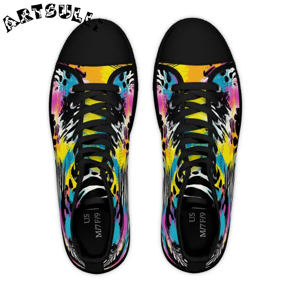 JAKKOUTTHEBXX Animal Print High Tops with Deodorant Memory Foam 2025