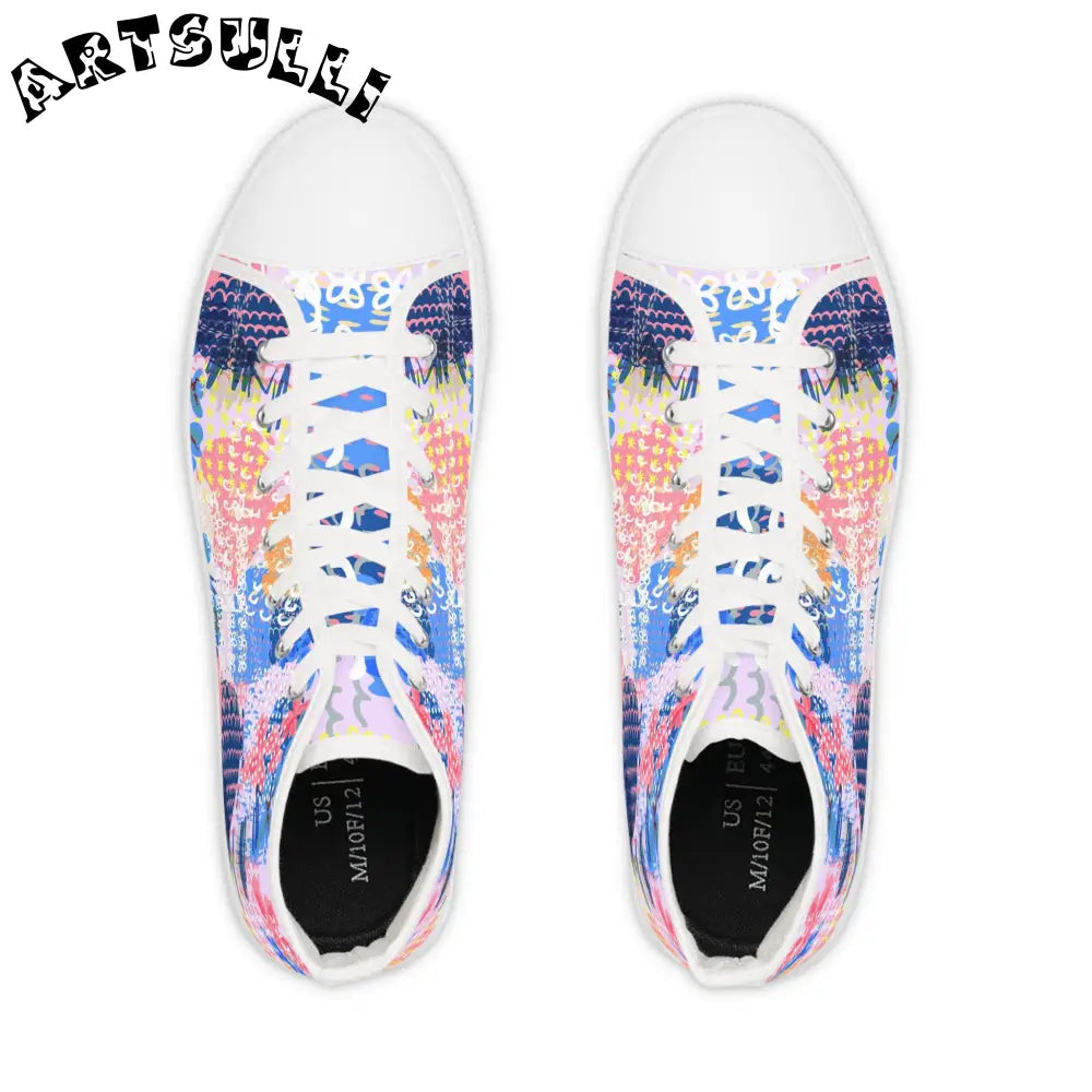 Art Print Breathable Polyester Canvas Sneakers Featuring PU Leather, Artsulli - Art is Long, Life is Short, Shoes, , , , , , , 