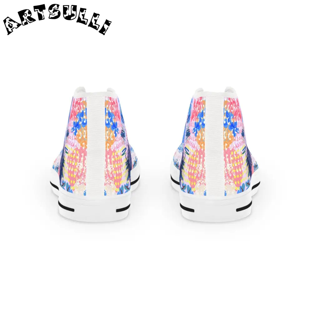 Art Print Breathable Polyester Canvas Sneakers Featuring PU Leather, Artsulli - Art is Long, Life is Short, Shoes, , , , , , , 