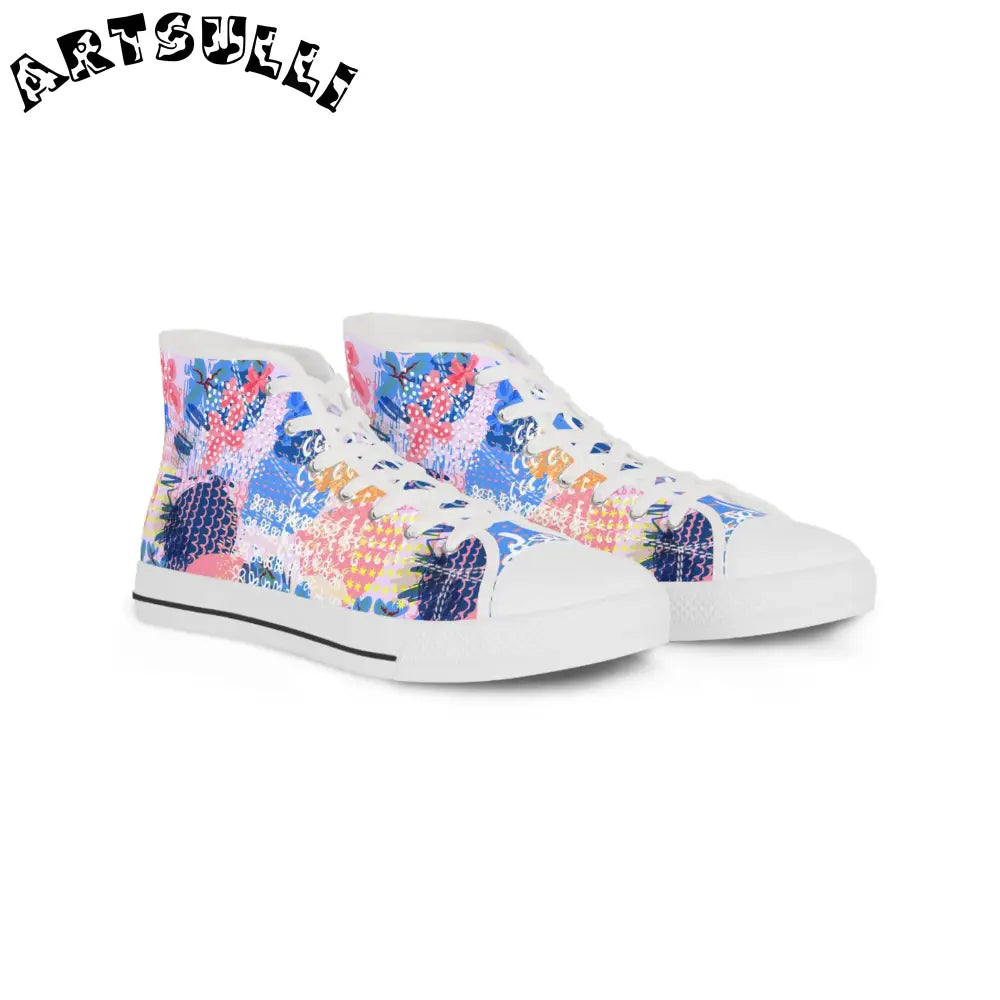 Art Print Breathable Polyester Canvas Sneakers Featuring PU Leather, Artsulli - Art is Long, Life is Short, Shoes, Size, US 5, Color, White sole, , , 13947803117649399429