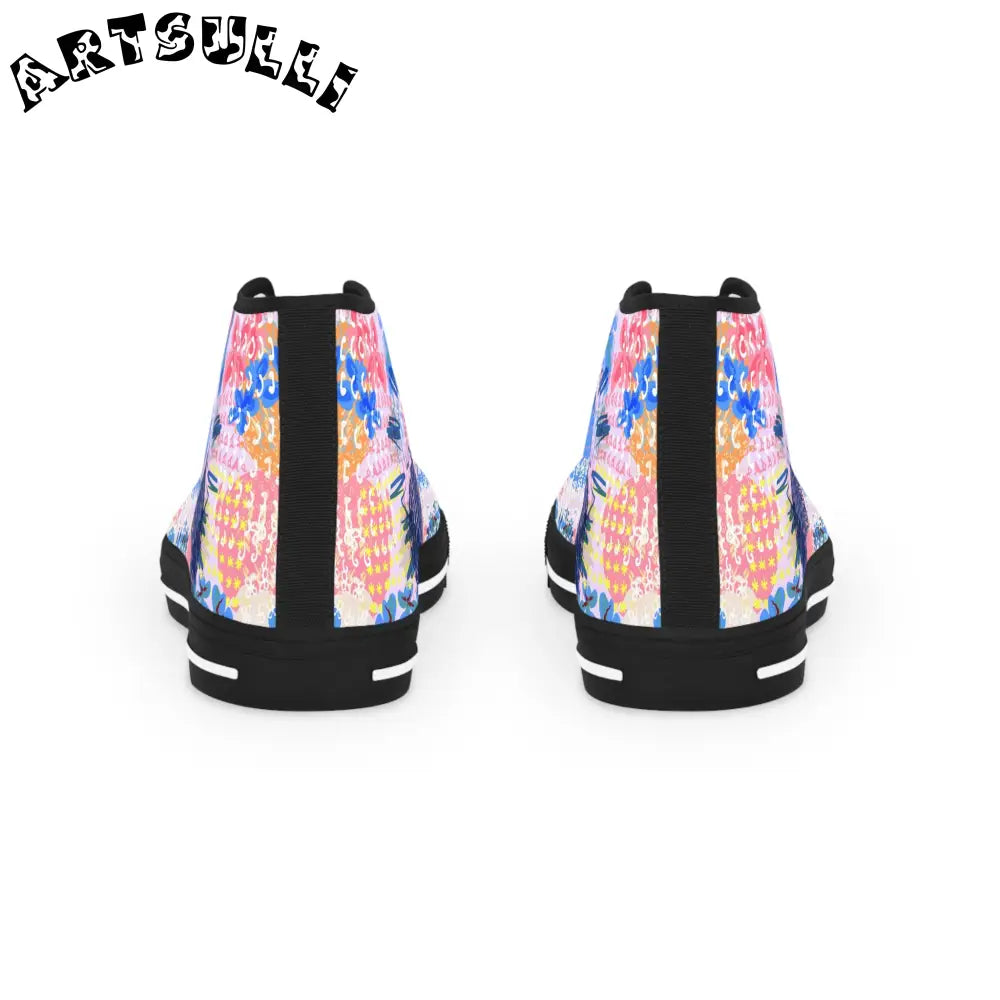 Art Print Breathable Polyester Canvas Sneakers Featuring PU Leather, Artsulli - Art is Long, Life is Short, Shoes, , , , , , , 