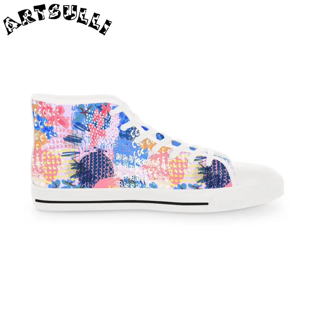 Art Print Breathable Polyester Canvas Sneakers Featuring PU Leather, Artsulli - Art is Long, Life is Short, Shoes, , , , , , , 