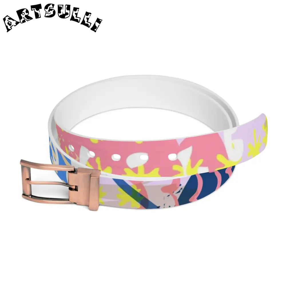 Art Printed Belt with a Fit Ensuring Bespoke Feel, Artsulli - Art is Long, Life is Short, Accessories, Material, Bronze Metal, Size, 50'', , , 13818026236950992000