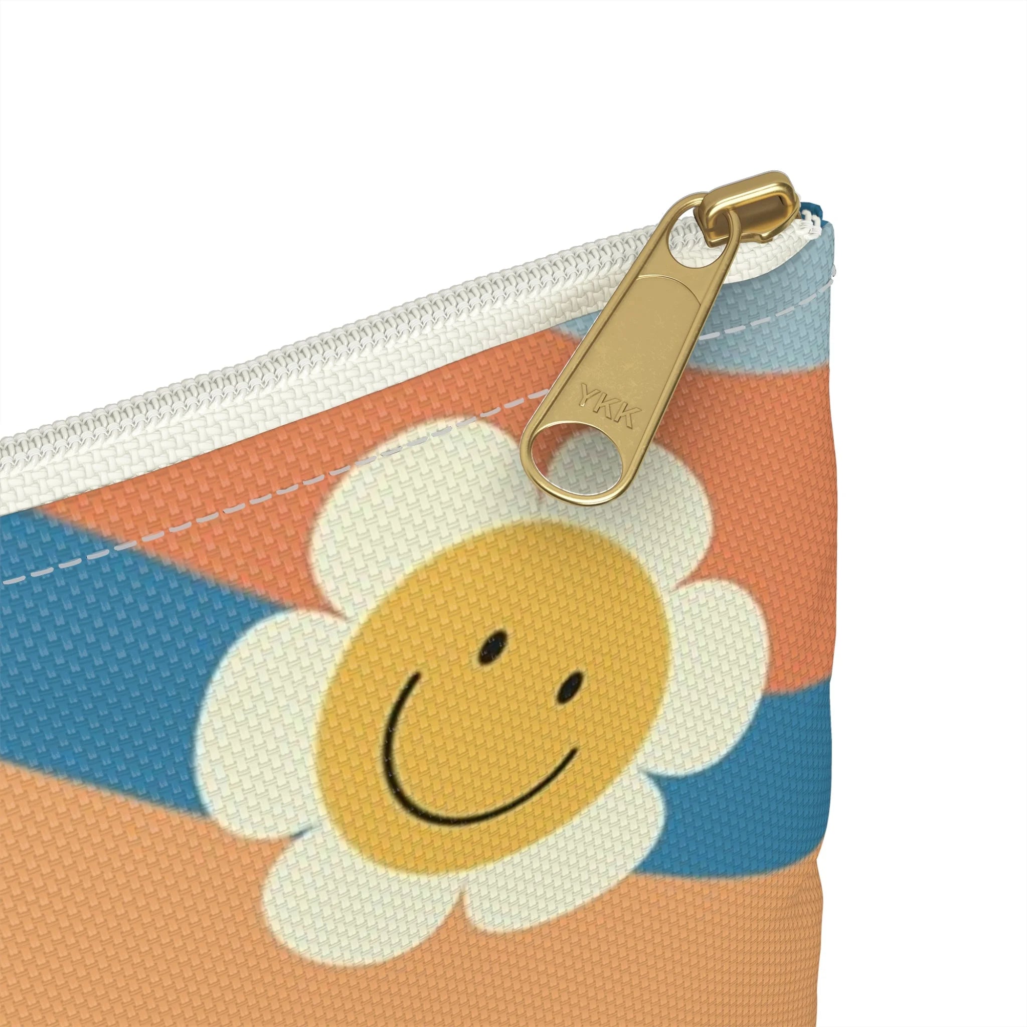 Art Printed Smiley Wave Flat Pouches, Artsulli - Art is Long, Life is Short, Bags, , , , , , , 