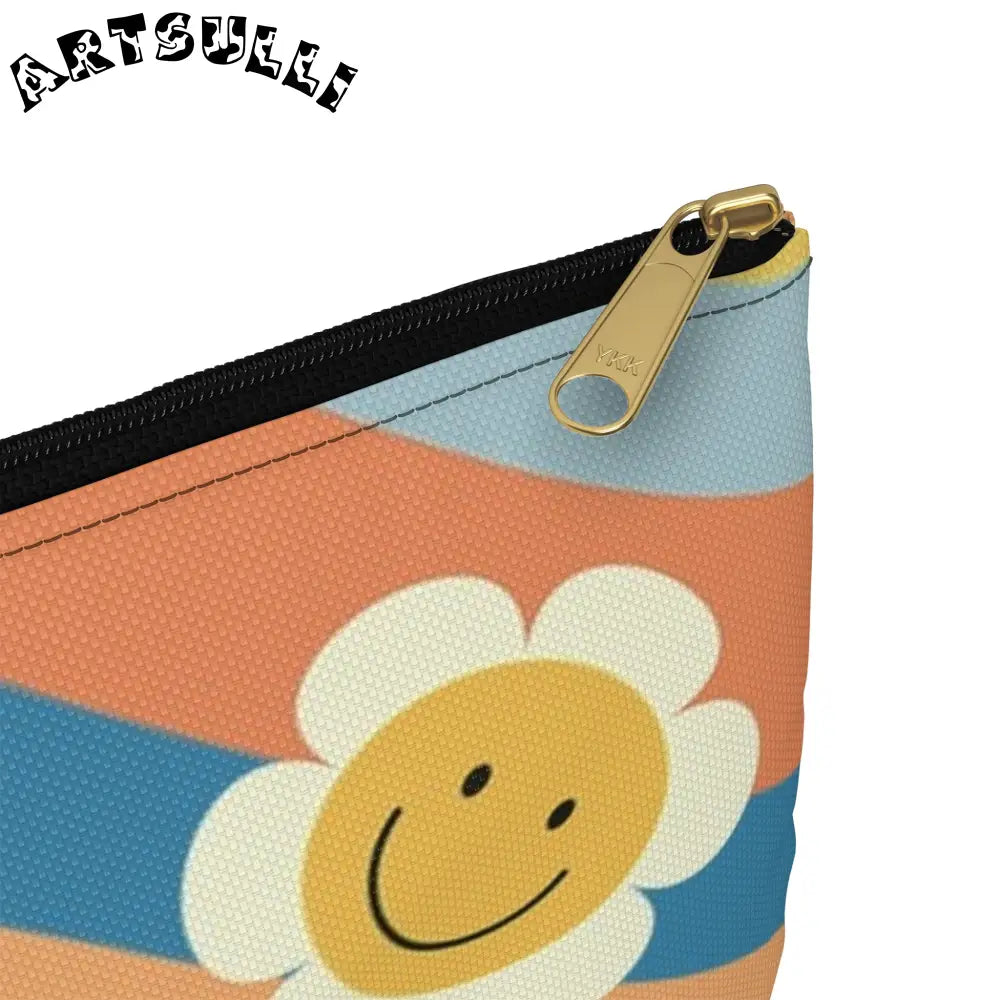 JAKKOUTTHEBXX Art Printed Smiley Wave Flat Pouches 2025