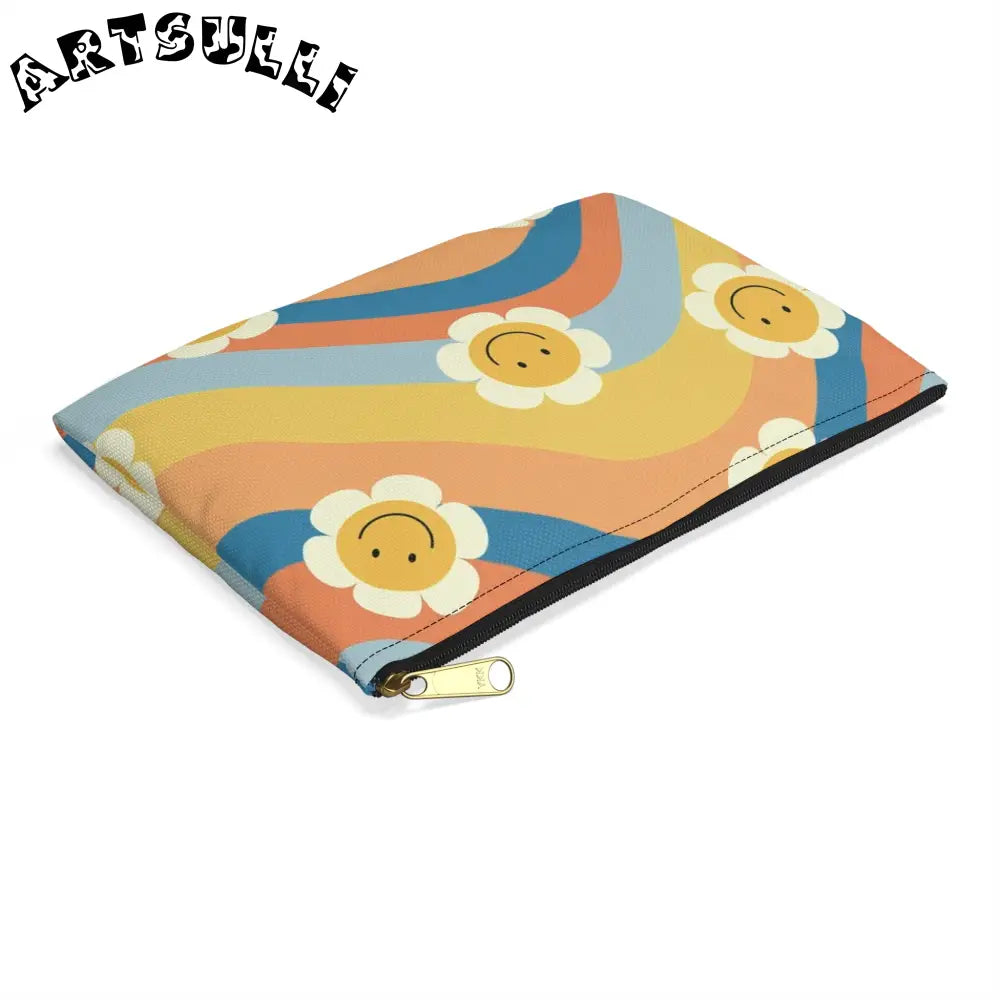 JAKKOUTTHEBXX Art Printed Smiley Wave Flat Pouches 2025
