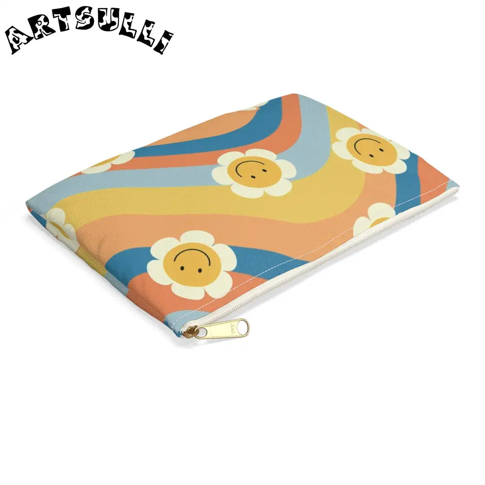 JAKKOUTTHEBXX Art Printed Smiley Wave Flat Pouches 2025