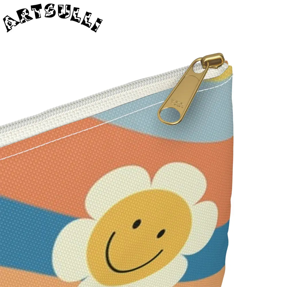 JAKKOUTTHEBXX Art Printed Smiley Wave Flat Pouches 2025