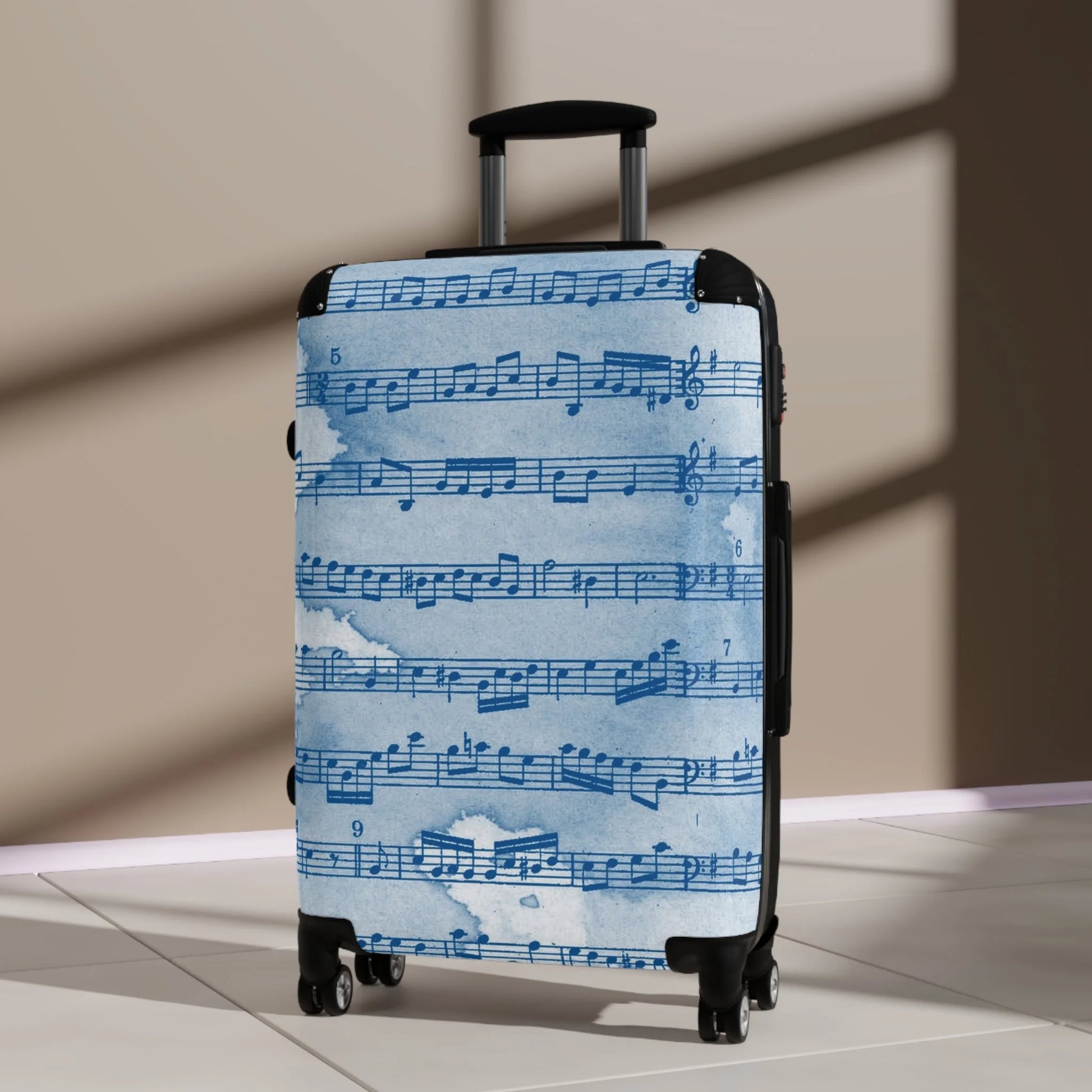 Artistic Musical Notes Traveling Suitcase, Artsulli - Art is Long, Life is Short, Bags, , , , , , , 