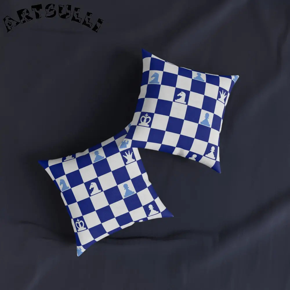 Artistic Work Illustrated Chess Throw Pillow, Artsulli - Art is Long, Life is Short, Home Decor, , , , , , , 