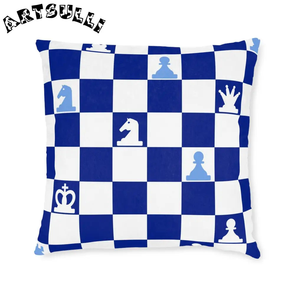 Artistic Work Illustrated Chess Throw Pillow, Artsulli - Art is Long, Life is Short, Home Decor, , , , , , , 