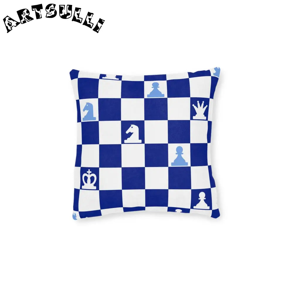 Artistic Work Illustrated Chess Throw Pillow, Artsulli - Art is Long, Life is Short, Home Decor, Size, 12" × 12", , , , , 24410446761560310346