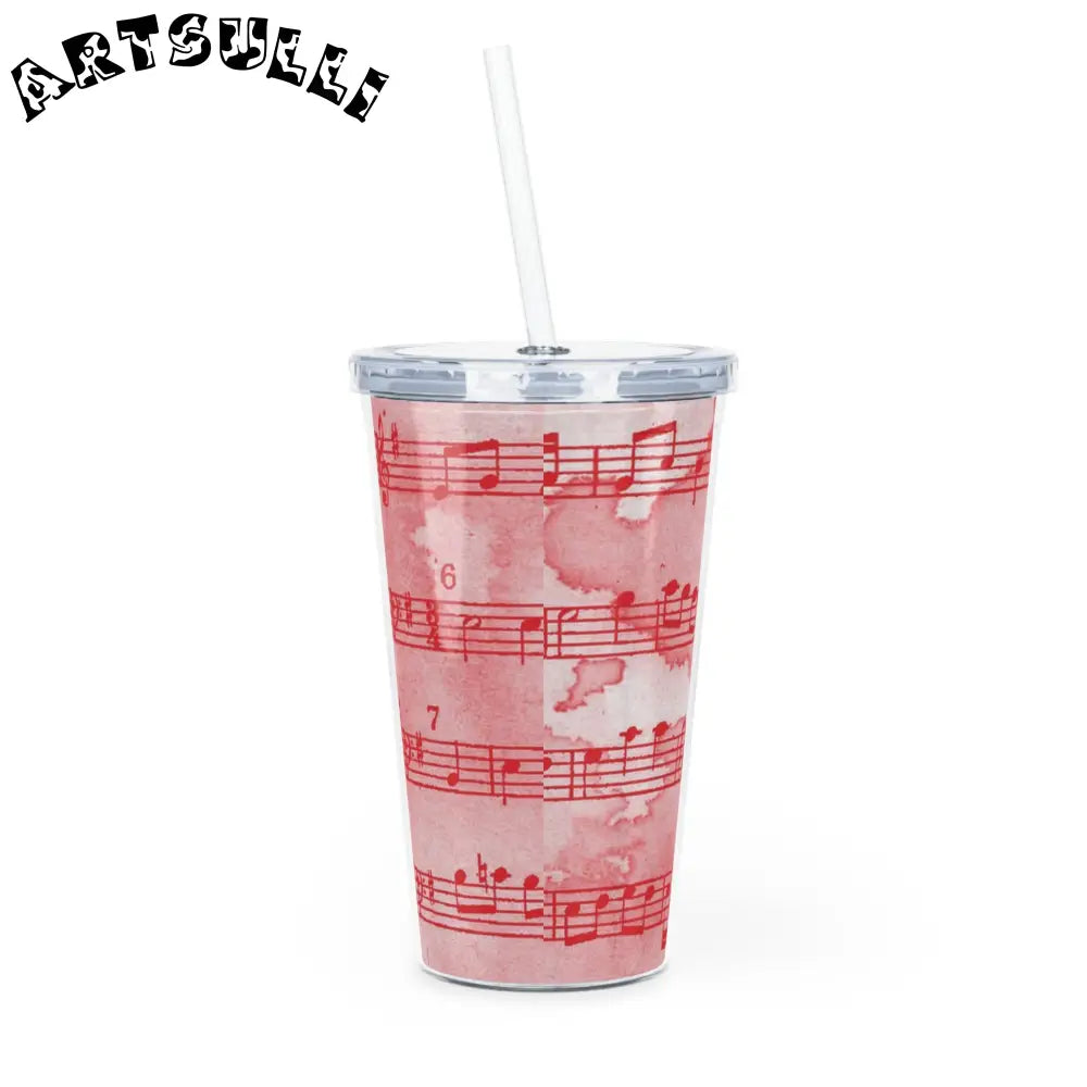 Artistic Work Musical Note Plastic Tumbler, Artsulli - Art is Long, Life is Short, Mug, , , , , , , 